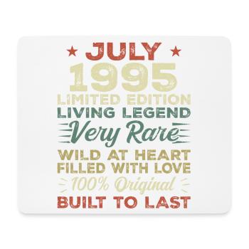 Cadeau Juillet 1995 Anniversaire Juillet 1995 Anniversaire - Tapis de souris (format paysage) - blanc - Devant