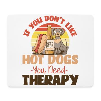 Hot Dog Adult Retro If You Don't - Mousepad (Querformat) - Weiß - Vorne