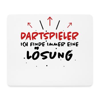 Dartspieler Spruch Darter Fun Dartspieler Geschenk - Mousepad (Querformat) - Weiß - Vorne