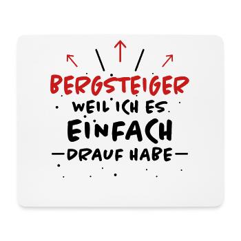 Bergsteiger Spruch Wandern Bergsteiger Geschenk - Mousepad (Querformat) - Weiß - Vorne