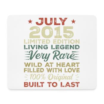 Geschenk Juli 2015 Jubiläum Juli 2015 Geburtstag - Mousepad (Querformat) - Weiß - Vorne