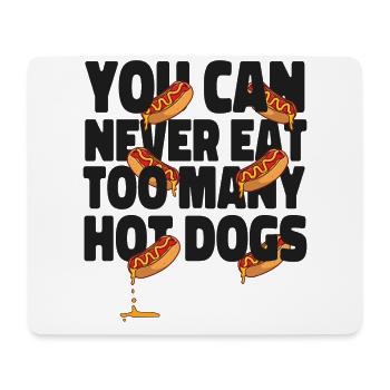 Hot-dog adulte que vous ne pouvez jamais manger - Tapis de souris (format paysage) - blanc - Devant