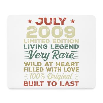 Gift July 2009 Anniversary July 2009 Birthday - Mouse Pad (horizontal) - white - Front