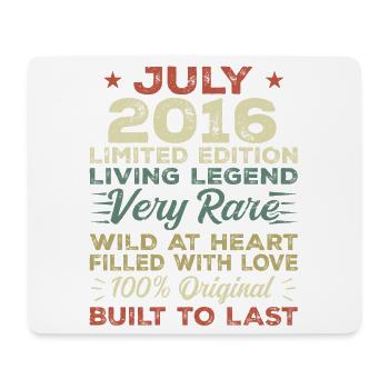 Gift July 2016 Anniversary July 2016 Birthday - Mouse Pad (horizontal) - white - Front