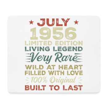 Gift July 1956 Jubilee July 1956 Birthday - Mouse Pad (horizontal) - white - Front