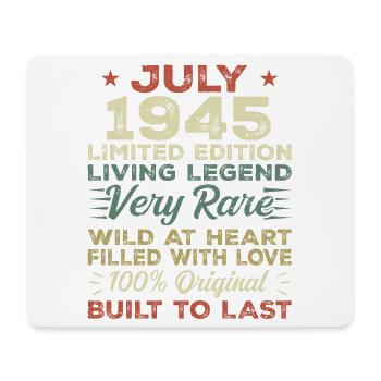 Gift July 1945 Jubilee July 1945 Birthday - Mouse Pad (horizontal) - white - Front