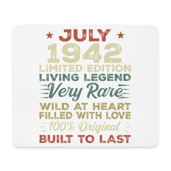 Gift July 1942 Jubilee July 1942 Birthday - Mouse Pad (horizontal) - white - Front