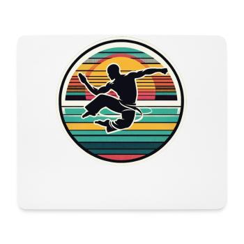 Capoeira - Tapis de souris (format paysage) - blanc - Devant
