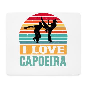 I love Capoeira - Mouse Pad (horizontal) - white - Front
