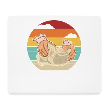 Retro Bread Dough Bread Maker Bread Queen Lover - Mouse Pad (horizontal) - white - Front