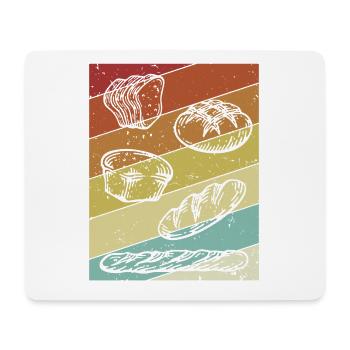 Retro Bread Dough Bread Maker Bread Queen Lover - Mouse Pad (horizontal) - white - Front