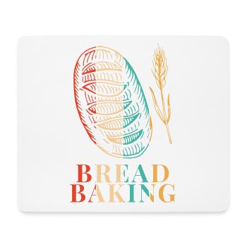 Retro Bread Maker Bread Dough Bread Queen Lover - Mouse Pad (horizontal) - white - Front