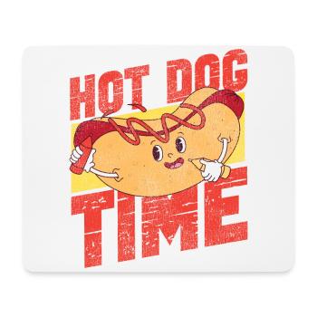 Hot Dog Adult Vintage Hot Dog Time - Mousepad (Querformat) - Weiß - Vorne