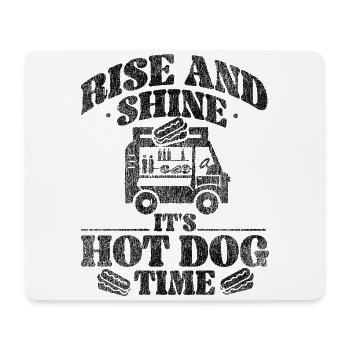 Hot Dog Adult Vintage Rise And - Mousepad (Querformat) - Weiß - Vorne