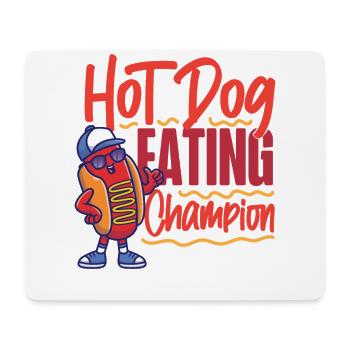 Hot Dog Adult Hot Dog Eating - Mousepad (Querformat) - Weiß - Vorne