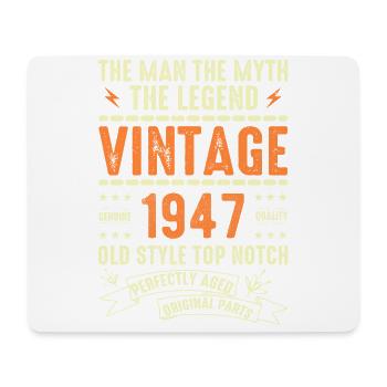 1947 Jubiläumsgeschenk Jahrgang 1947 Vintage 1947 - Mousepad (Querformat) - Weiß - Vorne