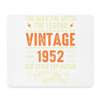 1952 Jubiläumsgeschenk Jahrgang 1952 Vintage 1952 - Mousepad (Querformat) - Weiß - Vorne