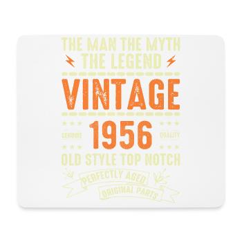 1956 Jubiläumsgeschenk Jahrgang 1956 Vintage 1956 - Mousepad (Querformat) - Weiß - Vorne