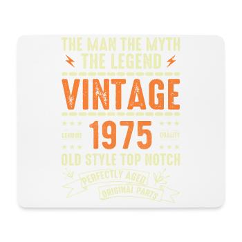 1975 Jubiläumsgeschenk Jahrgang 1975 Vintage 1975 - Mousepad (Querformat) - Weiß - Vorne