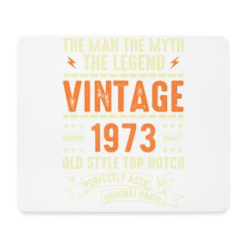 1973 Jubiläumsgeschenk Jahrgang 1973 Vintage 1973 - Mousepad (Querformat) - Weiß - Vorne