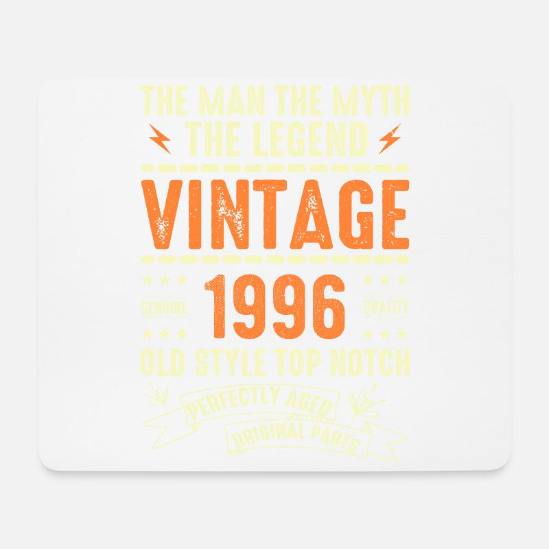 1996 Jubiläumsgeschenk Jahrgang 1996 Vintage 1996 - Mousepad (Querformat) - Weiß