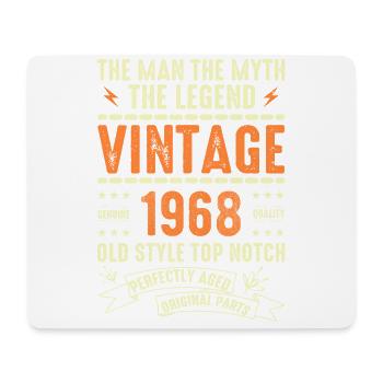 1968 Jubiläumsgeschenk Jahrgang 1968 Vintage 1968 - Mousepad (Querformat) - Weiß - Vorne