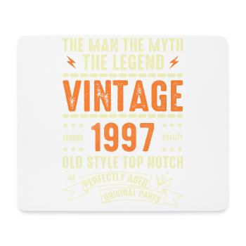 1997 Jubiläumsgeschenk Jahrgang 1997 Vintage 1997 - Mousepad (Querformat) - Weiß - Vorne