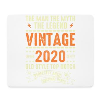 2020 Jubiläumsgeschenk Jahrgang 2020 Vintage 2020 - Mousepad (Querformat) - Weiß - Vorne