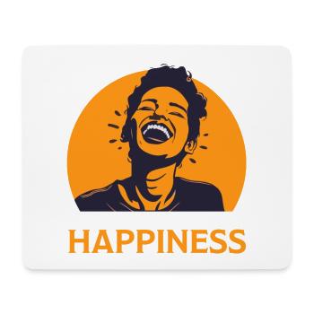 I Suffer From Chronic Happiness Funny Woman Laugh - Mouse Pad (horizontal) - white - Front