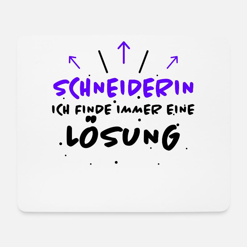 Schneiderin Spruch Lustiges Schneiderin Geschenk - Mousepad (Querformat) - Weiß