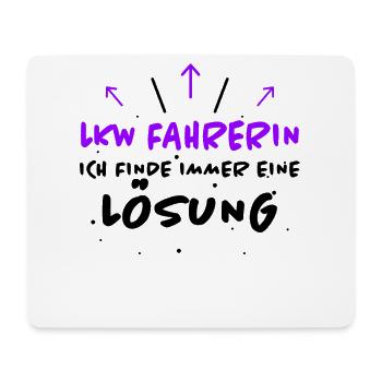 LKW Fahrerin Spruch Fun Lastwagenfahrerin Geschenk - Mousepad (Querformat) - Weiß - Vorne