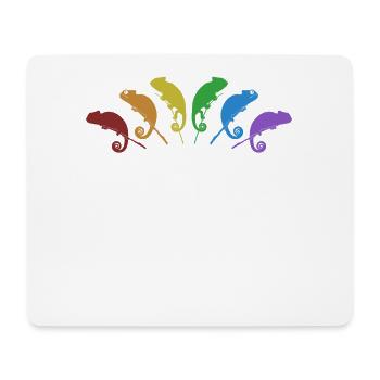 Chameleons LGBT Rainbow Panther Veiled Lover - Mouse Pad (horizontal) - white - Front