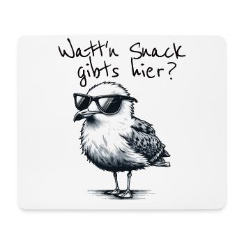 Watt’n Snack est disponible ici Cool Seagull North Sea Saying - Tapis de souris (format paysage) - blanc - Devant