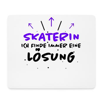 Skaterin Spruch Skating Lustiges Skaterin Geschenk - Mousepad (Querformat) - Weiß - Vorne