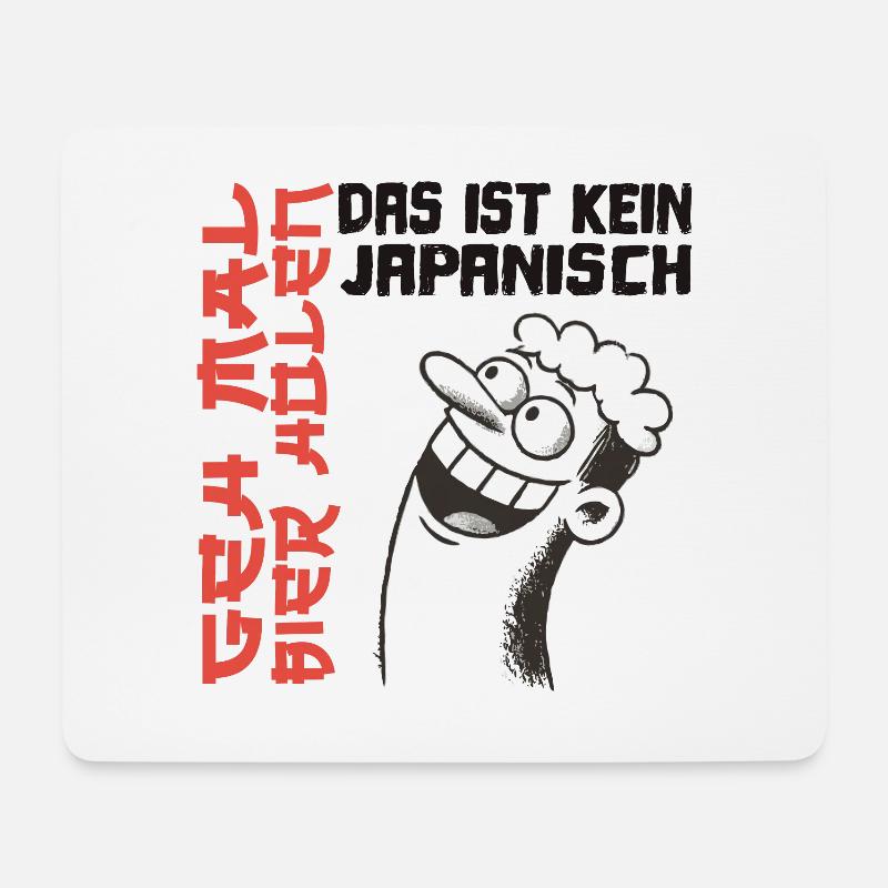 Das ist kein Japanisch Geh mal Bier holen Malle - Mousepad (Querformat) - Weiß