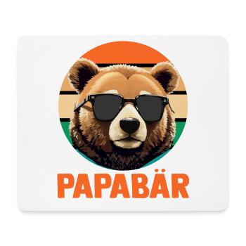 Papa Vater - Mousepad (Querformat) - Weiß - Vorne