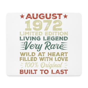 August 1972 - Gift idea for August 1972 - 1972 - Mouse Pad (horizontal) - white - Front