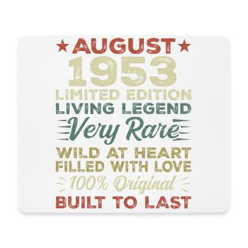 August 1953 - Gift idea for August 1953 - 1953 - Mouse Pad (horizontal) - white - Front