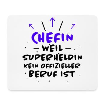 Chefin Spruch Familie Beruf Lustig Chefin Geschenk - Mousepad (Querformat) - Weiß - Vorne