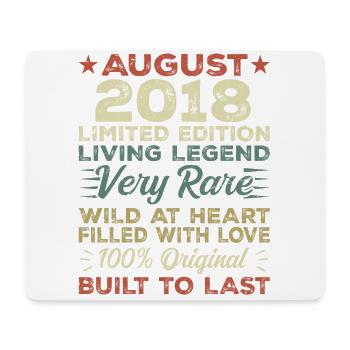 August 2018 - Gift Idea for August 2018 - 2018 - Mouse Pad (horizontal) - white - Front