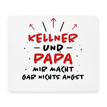 Kellner Spruch Restaurant Lustige Kellner Geschenk - Mousepad (Querformat) - Weiß - Vorne
