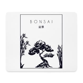 Bonsai Chinese Hanzi Penjing Indoor Bonsai - Mouse Pad (horizontal) - white - Front