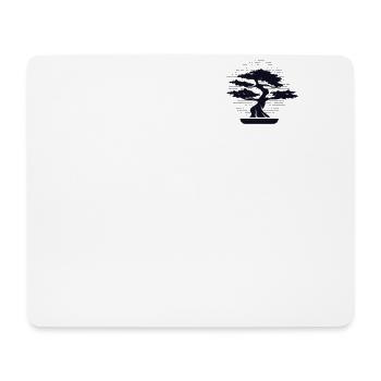 Bonsai Logo Emblem Bonsai Pots Penjing Indoor - Mouse Pad (horizontal) - white - Front