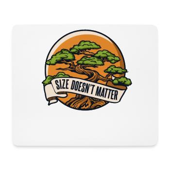 Size Doesn't Matter Indoor Bonsai Bonsai Pots - Mouse Pad (horizontal) - white - Front