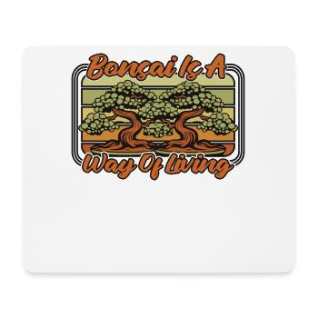 Bonsai Is A Way Of Living Penjing Indoor Bonsai - Mouse Pad (horizontal) - white - Front