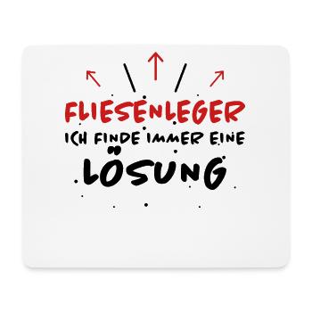 Fliesenleger Spruch Lustiges Fliesenleger Geschenk - Mousepad (Querformat) - Weiß - Vorne