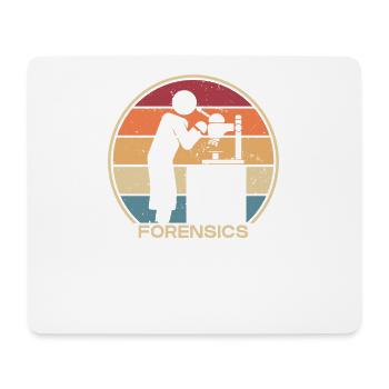 Rétro Science Psychologie Profileur ADN Médico-légal - Tapis de souris (format paysage) - blanc - Devant