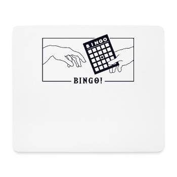 Michel-Ange Création d’Adam Bingo Daubers - Tapis de souris (format paysage) - blanc - Devant