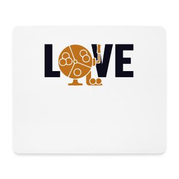 Bingo Love Professional Caller Daubers Bingo - Tapis de souris (format paysage) - blanc - Devant