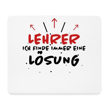 Lehrer Spruch Unterricht Lustiges Lehrer Geschenk - Mousepad (Querformat) - Weiß - Vorne